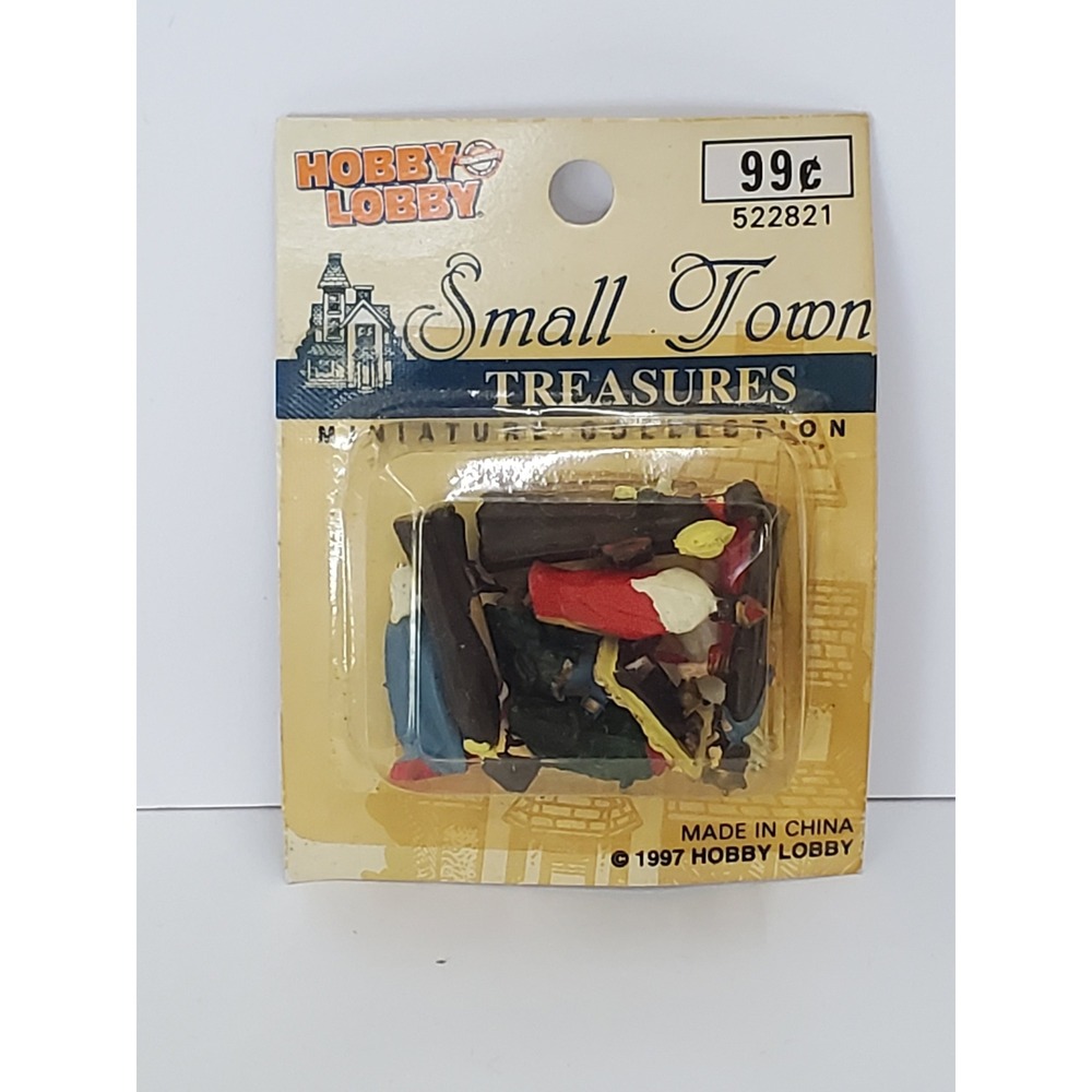 Vintage 1997 Hobby Lobby Small Town Treasures Miniature Figures Set 522821
